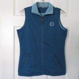 Antigua Womens "Oak Hill" C.C. (NY) Blue Full Zip Fleece Lined Golf Vest - M